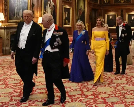 Royals Roll Out Grand Welcome Amid Demonstrations; Kimmel Taken Off Air Over Kirk Comments